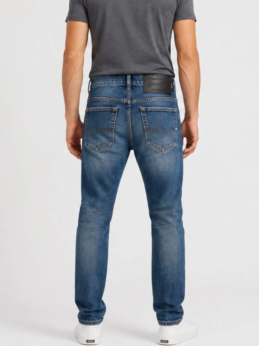 Diesel Industry Denim Division Distressed Slim Jeans Mens 28 Blue Medium Wash